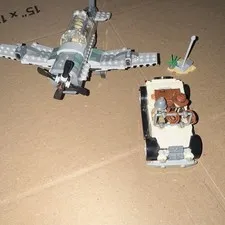 LEGO Indiana Jones Fighter Plane Chase 77012 Retired 2022 No Manual Missing Pc