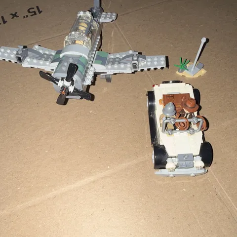 LEGO Indiana Jones Fighter Plane Chase 77012 Retired 2022 No Manual Missing Pc