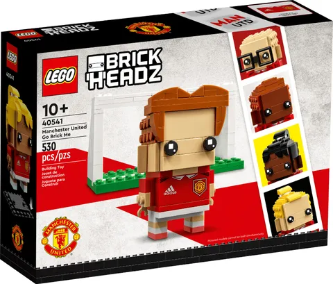 LEGO BRICKHEADZ 40541 Manchester United Go Brick Me New Factory Sealed