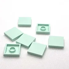 LEGO Parts - Aqua Tile 2 x 2 - No 3068 - QTY 7