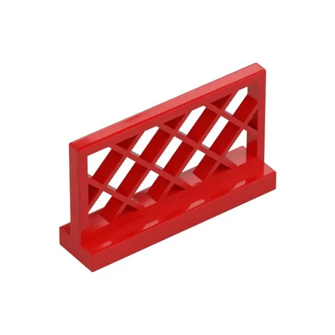 LEGO 9x Red Fence 1 x 4 x 2 Lattice inv.600