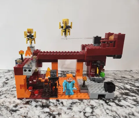 LEGO Minecraft The Blaze Bridge. 100% Complete. No Box. No Manual
