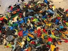 Huge LEGO Bionicle Hero Factory Bulk Lot 13LBS Masks Parts Weapons + More BOX B