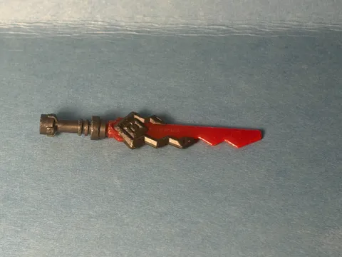LEGO Ninjago Part 25277pb01 - Red Ninjago Vermillion Sword - Light Scratches