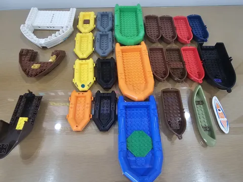 🛶🛥️🚣LEGO Vintage Boat Lot Pirate Ship Hulls Western Canoes Rowboats 90s 00s🚤