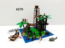 LEGO Pirates I:  Forbidden Island 6270 (1989) No Box, No Instructions