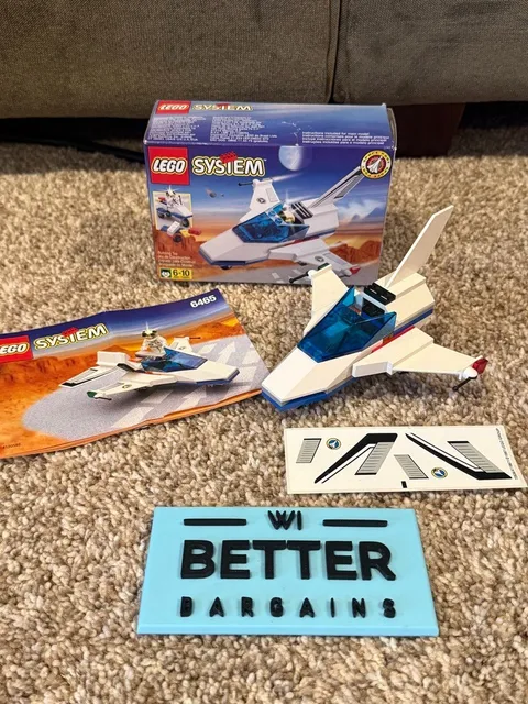 LEGO Town Space Port Jet 6465 - with book and box
