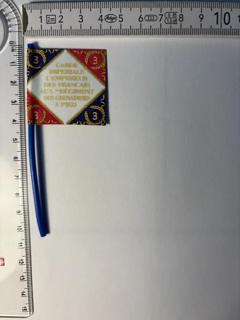 1x 54mm French Napoleonic 3rd Guard Grenadiers Flag on Genuine LEGO Flagpole