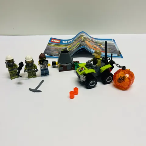 LEGO City 60120 Volcano Starter Set - Missing Extra Mined Gem - No Box