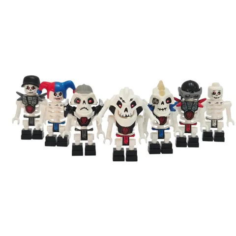 Lego Ninjago Skeleton Minifigure Lot - 7 Figures Chopov Krazi Samukai Frakjaw