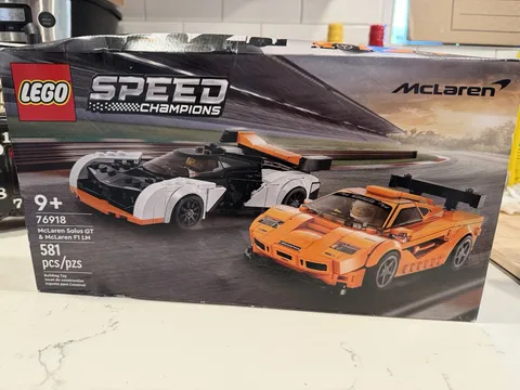 LEGO Speed Champions McLaren Solus GT  F1 LM 76918 100% Complete Open Damage Box