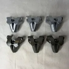 LEGO Bionicle Chest Armor Toa Nuva 43558 Gray And Silver Lot Of 6