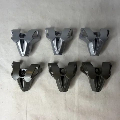 LEGO Bionicle Chest Armor Toa Nuva 43558 Gray And Silver Lot Of 6