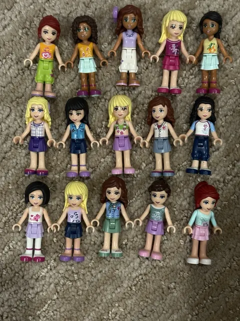 LEGO Friends Mini Dolls Lot of 15 Minifigures Assorted #2