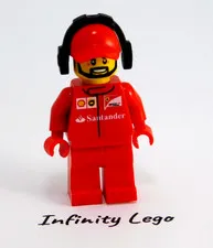 LEGO F14 T & Scuderia Ferrari Truck Crew Member Minifigure Racing Driver (75913)