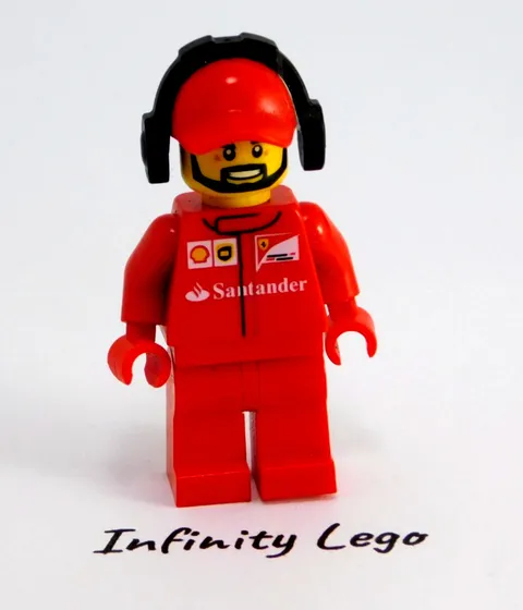 LEGO F14 T & Scuderia Ferrari Truck Crew Member Minifigure Racing Driver (75913)