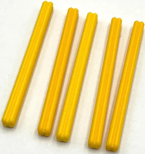 Lego 5 New Yellow Technic Axles 7L Parts