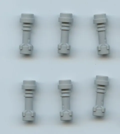 Star Wars LEGO x 6 LB Gray Minifigure, Weapon Lightsaber Hilt Straight 64567
