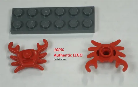 LEGO NEW Red Crab (2x) 6253363 Brick 33121