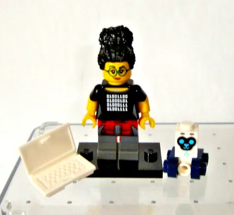 Lego Minifigure - 71025 - Series 19 - #5 Programmer Girl - 2019