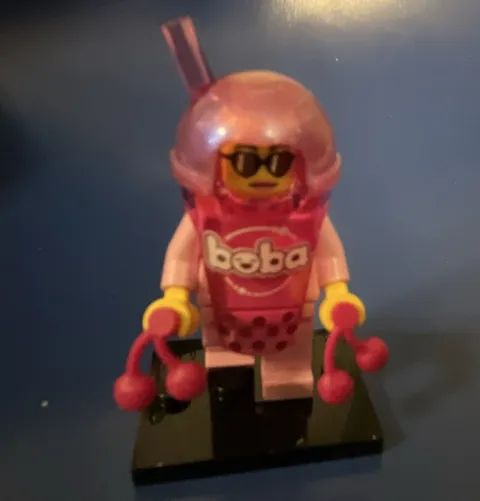LEGO Collectable Mini Figure Series 29 Boba Cup Costume Girl with 2 Cherries