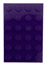 Lego 3032 Dark Purple Plate 4 x 6 Element 4225237 6022076 6147032