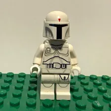 LEGO Boba Fett Minifigure, White Prototype, Star Wars, sw0631 - 2W