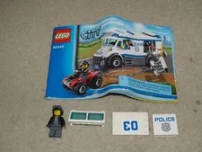 Lego City Police Prisoner Transport 60043 - replacement pieces cty0456 & manual