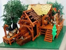 LEGO MOC SWAMP FISHING OUTPOST CABIN, ALL NEW PARTS PLUS DIGITAL INSTRUCTIONS