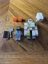 LEGO Minecraft Iron Golem , Knight , Sheep Parts  From 21159 Minifigure Lot