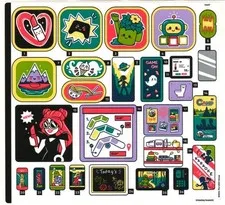 LEGO STICKER SHEET 42604 HEARTLAKE CITY SHOPPING MALL from set New