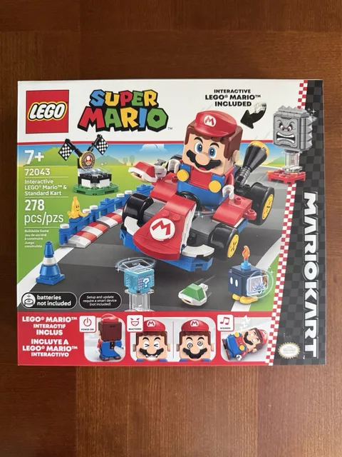 LEGO Super Mario Mario Kart Interactive Mario & Standard Kart 72043 278 Pieces