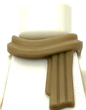 Lego New Dark Tan Minifigure Scarf Long Wrapped Piece