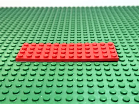1975 LEGO Red Plate 4 x 12 'Pat Pend' Obscured 480 490 693 485 460 780 693 #3029
