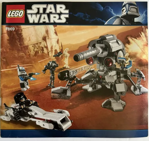 Lego Star Wars MANUAL ONLY 7869 - Battle For Geonosis - Excellent Condition