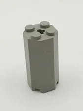 LEGO ® 6037 octagonal column 2 x 2 x 3 1/3 old light gray from 6078 6087 6090