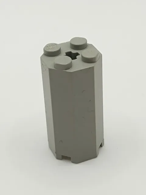 LEGO ® 6037 octagonal column 2 x 2 x 3 1/3 old light gray from 6078 6087 6090