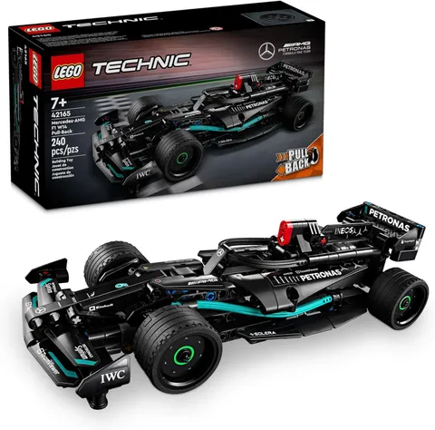Technic MercedesAmg F1 W14 E Performance Pull-Back Car Toy Building Set