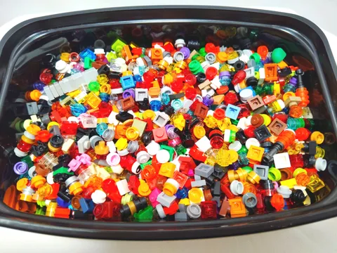 Vintage LEGO Bulk Lot 1/2 lb Mixed Bricks Parts Various Sets Colors