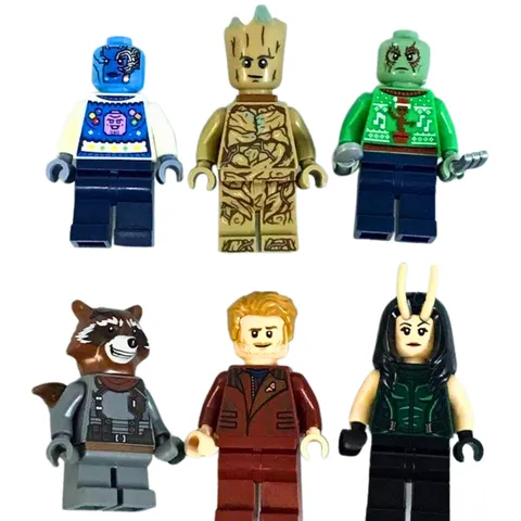 LEGO Marvel Guardians of the Galaxy Minifigures Star-Lord Groot Rocket Mantis
