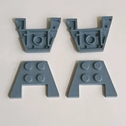 Genuine LEGO Dark Bluish Gray 3x4 Wedge Plate Space Wing Part 28842 Combine Ship