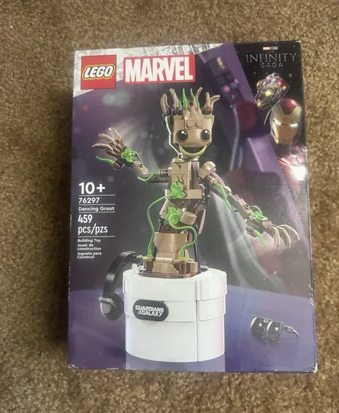 LEGO Marvel 76297 Dancing Groot 459 pcs Set 10+ Groot Guardians of the Galaxy