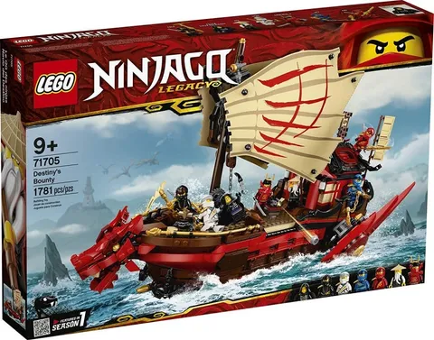 LEGO Ninjago 71705 Destiny's Bounty Dragon Warship Ninja Ship 1,781pcs