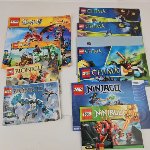 LEGO Instruction Manuals Booklets Lot - Bionicle Chima Ninjago Castle