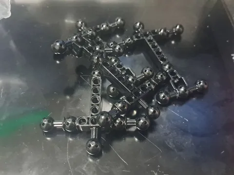 Lot of 7 Lego Hero Factory 90623 Body Torso Frame 9 Ball Joint Black 