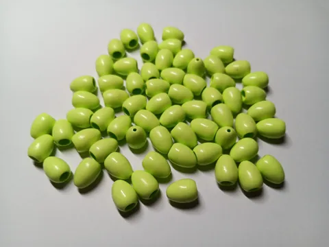 LEGO BULK LOT 62 YELLOWISH GREEN EGG WITH HOLE ON TOP #24946