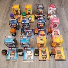 Lego Brick Headz Lot Of 12 Complete/Near Complete Marvel, DC, Disney PLEASE READ