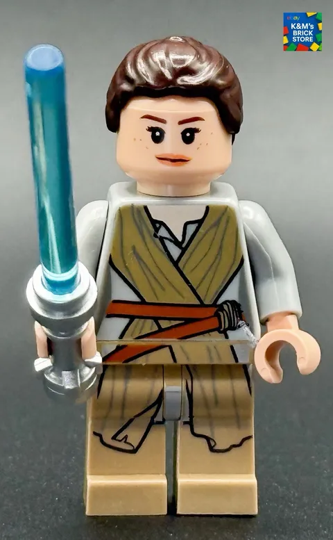 LEGO® Minifigure Star Wars sw0677 Rey Dark Tan Tied Robe