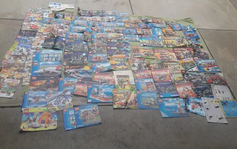 Over 100 LEGO  Instructions Manuals Star Wars City ,Ninjago+cards,Magazines VHTF