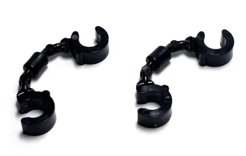 Lego - Minifigure Utensil - Lot of 2 - Black, Handcuffs